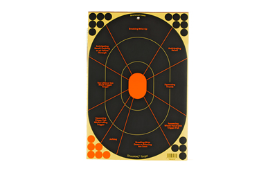 Birchwood Casey Birchwood Shoot-N-C Handgun Trainer Paper Targets 12x18 5/ct with 90 Pasters