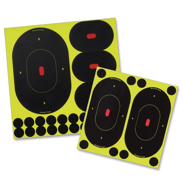 Birchwood Casey Birchwood Shoot-N-C 9" & 4" Oval Silhouette Assortment - 5-9" 15-4.75" & 100-1"