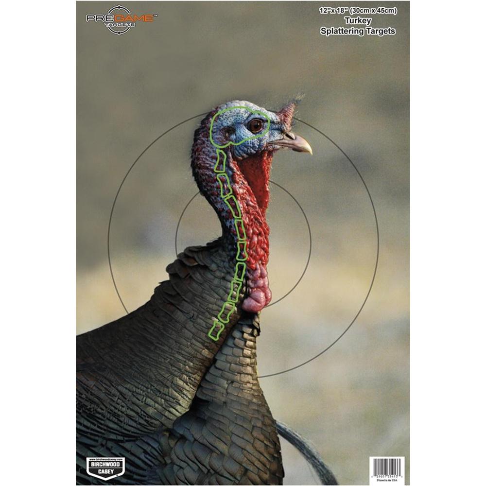 Birchwood Casey Birchwood Pregame Turkey Paper Targets 12"x18" 8/ct