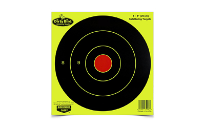 Birchwood Casey Birchwood Dirty Bird Bulls-Eye Target 8" Round 8/ct