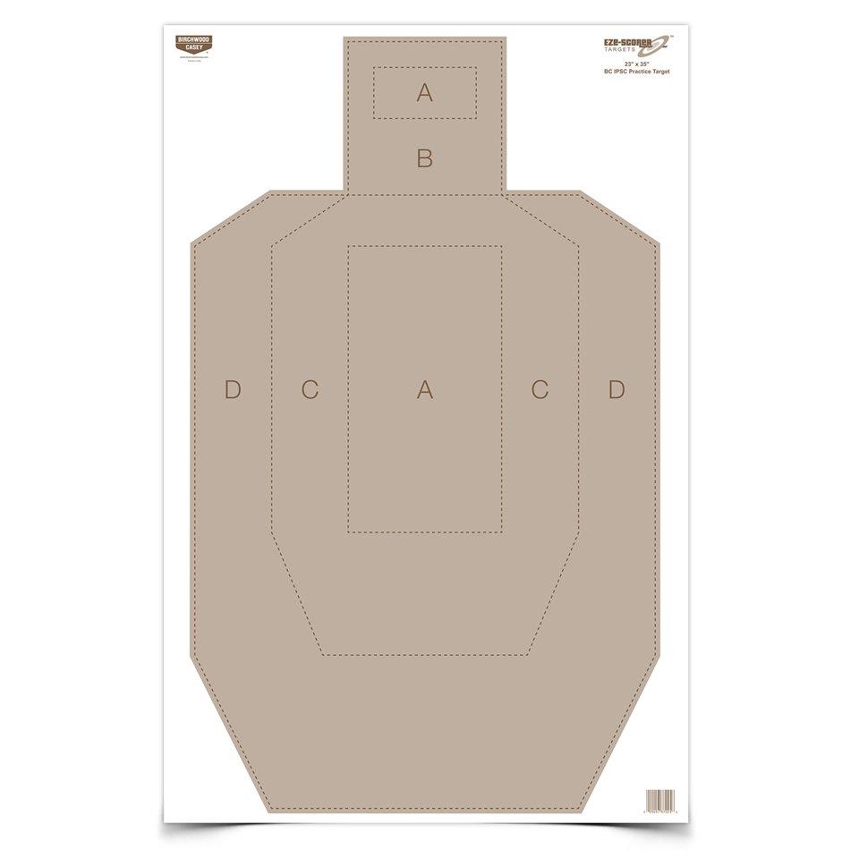 Birchwood Casey Birchwood Eze-Scorer IPSC Practice Paper Target 23"x35" 5/ct