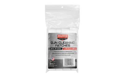 Birchwood Casey Birchwood Patch 1 1/8 inch Square .22 - .25 caliber 1000/ct