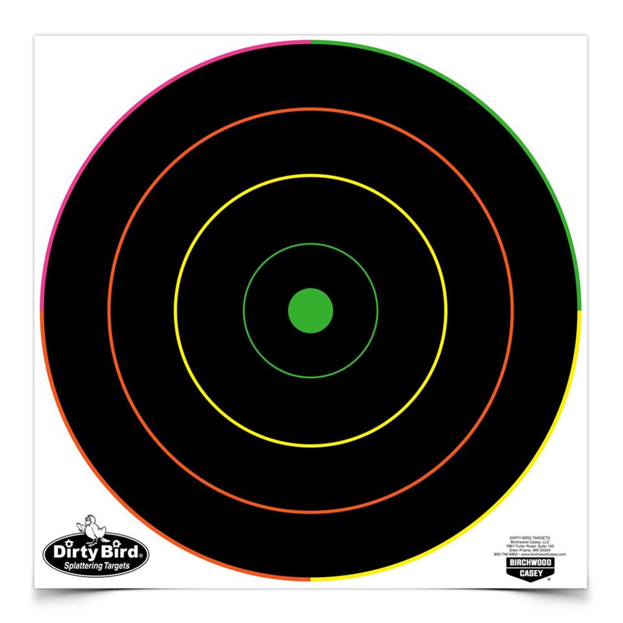 Birchwood Casey Birchwood Dirty Bird 12" Multicolor Bull's-Eye Target 100/ct