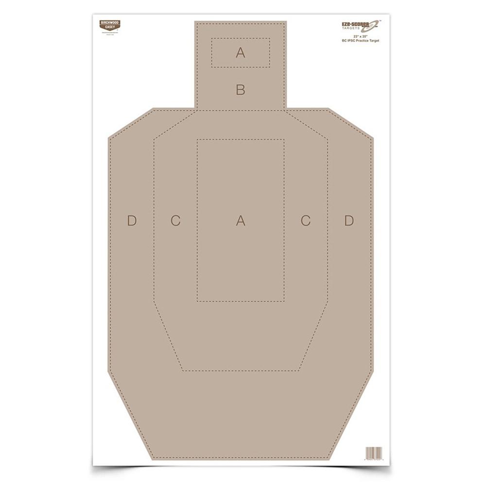 Birchwood Casey Birchwood EZE-Scorer Paper Practice Targets 23" x 35" IPSC 100/ct