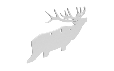 Birchwood Casey Birchwood AR500 3/8" Silhouette Plate Target 3-Hole Elk