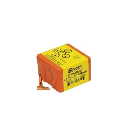 Berger Bullets Berger Match Grade Varmint Bullets .22 cal .224" 55 gr FB Varmint 100/ct