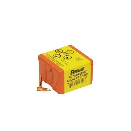 Berger Bullets Berger Match Grade Varmint Bullets .22 cal .224" 60 gr FB Varmint 100/ct