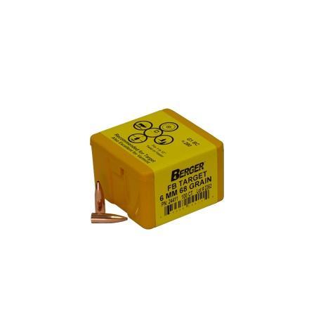 Berger Bullets Berger Match Grade Target Bullets 6mm .243" 68 gr FB Target 100/rd