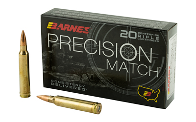 Barnes Precision Match Rifle Ammunition .300 Win Mag 220 gr OTM BT 20/ct