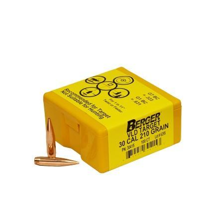 Berger Bullets Berger VLD Target Bullets .30 cal .308" 210 gr HPBT 100/ct