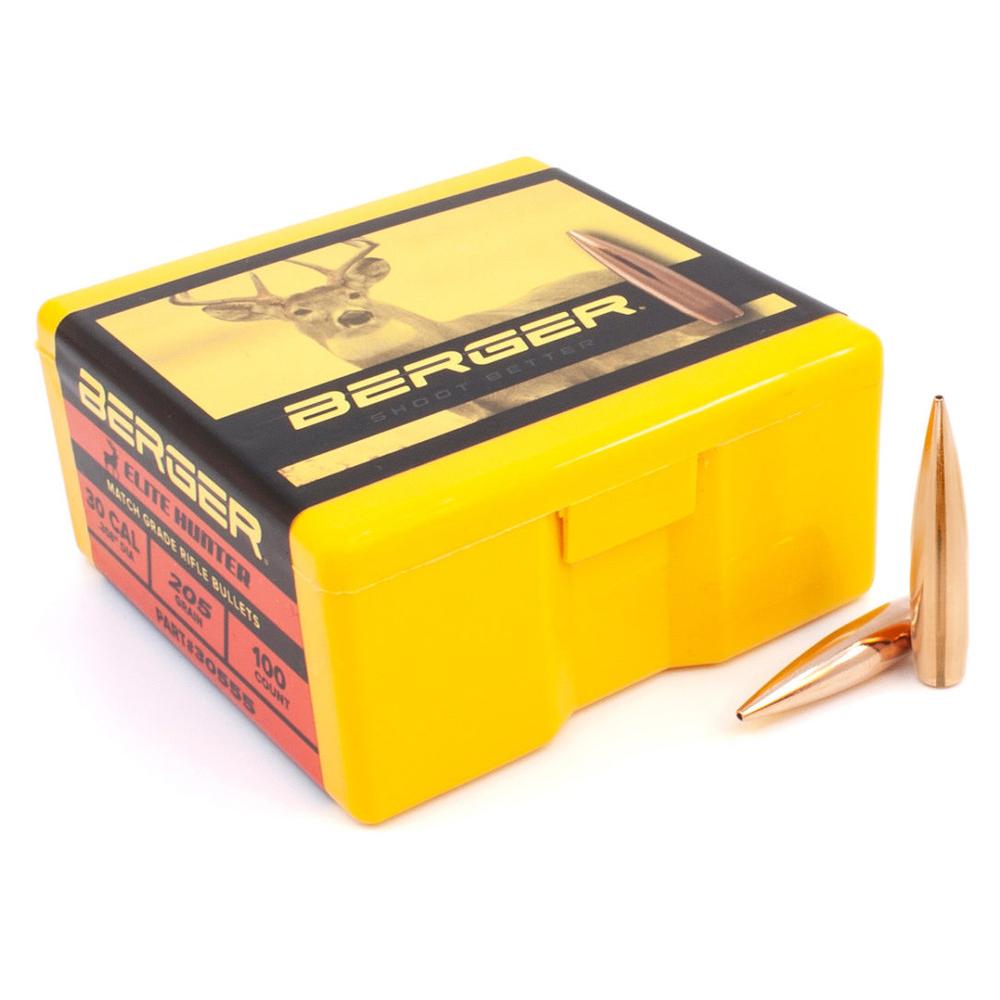 Berger Bullets Berger Elite Hunter Rifle Bullets .30 cal 205 gr BTHP 100/ct