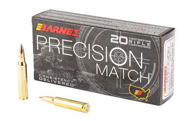 Barnes Precision Match Rifle Ammunition 5.56X45 NATO 85 gr OTM 20/ct