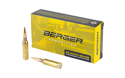 Berger Bullets Berger Target Rifle Ammunition 6mm Creedmoor 109 gr LRHT 2940 fps 20/ct