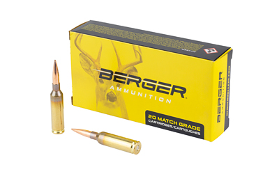 Berger Bullets Berger Elite Hunter Rifle Ammunition 6mm Creedmoor 108gr HPBT 2931 fps 20/ct