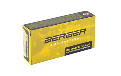Berger Rifle Ammunition .223 Rem 73gr BT Target 2820 fps 20/ct Berger Rifle Ammunition .223 Rem 73gr BT Target 2820 fps 20/ct