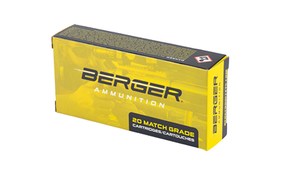 Berger Rifle Ammunition .223 Rem 73gr BT Target 2820 fps 20/ct Berger Rifle Ammunition .223 Rem 73gr BT Target 2820 fps 20/ct
