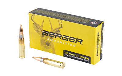 Berger Bullets Berger 308 Winchester 168gr Classic Hunter Match Grade Ammunition 20 RNDS