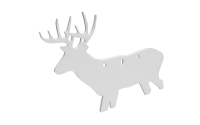 Birchwood Casey Birchwood AR500 3/8" Silhouette Plate Target 3-Hole Deer
