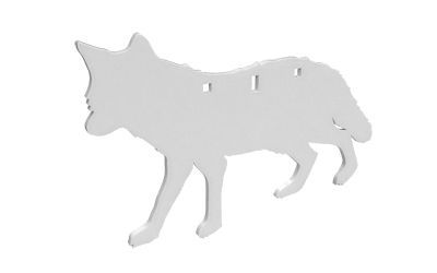 Birchwood Casey Birchwood AR500 3/8" Silhouette Plate Target 3-Hole Coyote