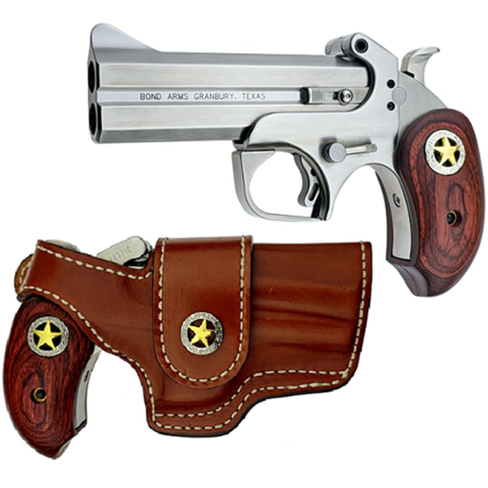 Bond Arms Inc. Bond Rustic Ranger 45/410 Stainless 4.25" Specialty Handgun