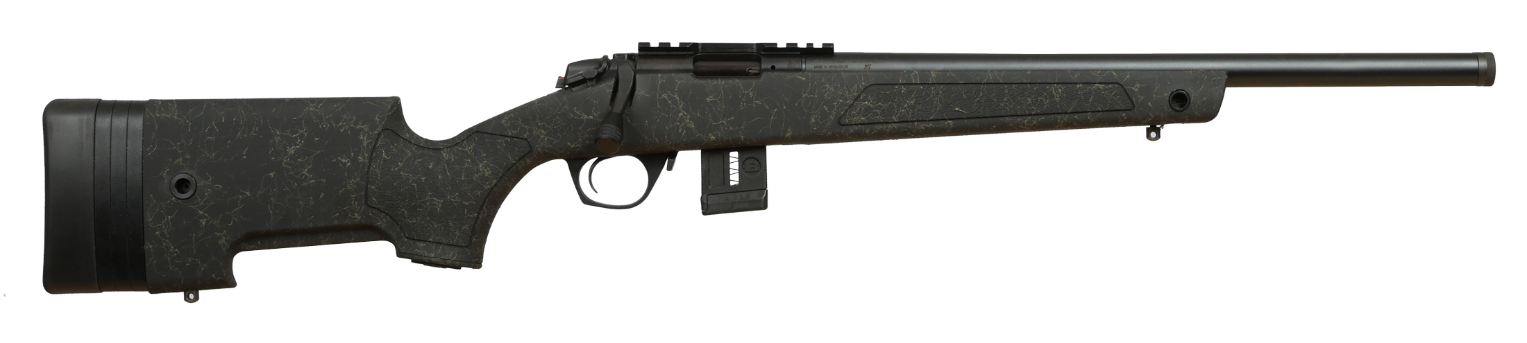 Bergara Rifles Bergara BMR-X Steel Rifle .22 LR 5rd (1)&10rd (1) Magazines 18" Barrel Black