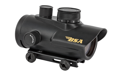 BSA Illuminated Red Dot Sight 1x30mm 5 MOA Red Dot - Black BSA Illuminated Red Dot Sight 1x30mm 5 MOA Red Dot - Black