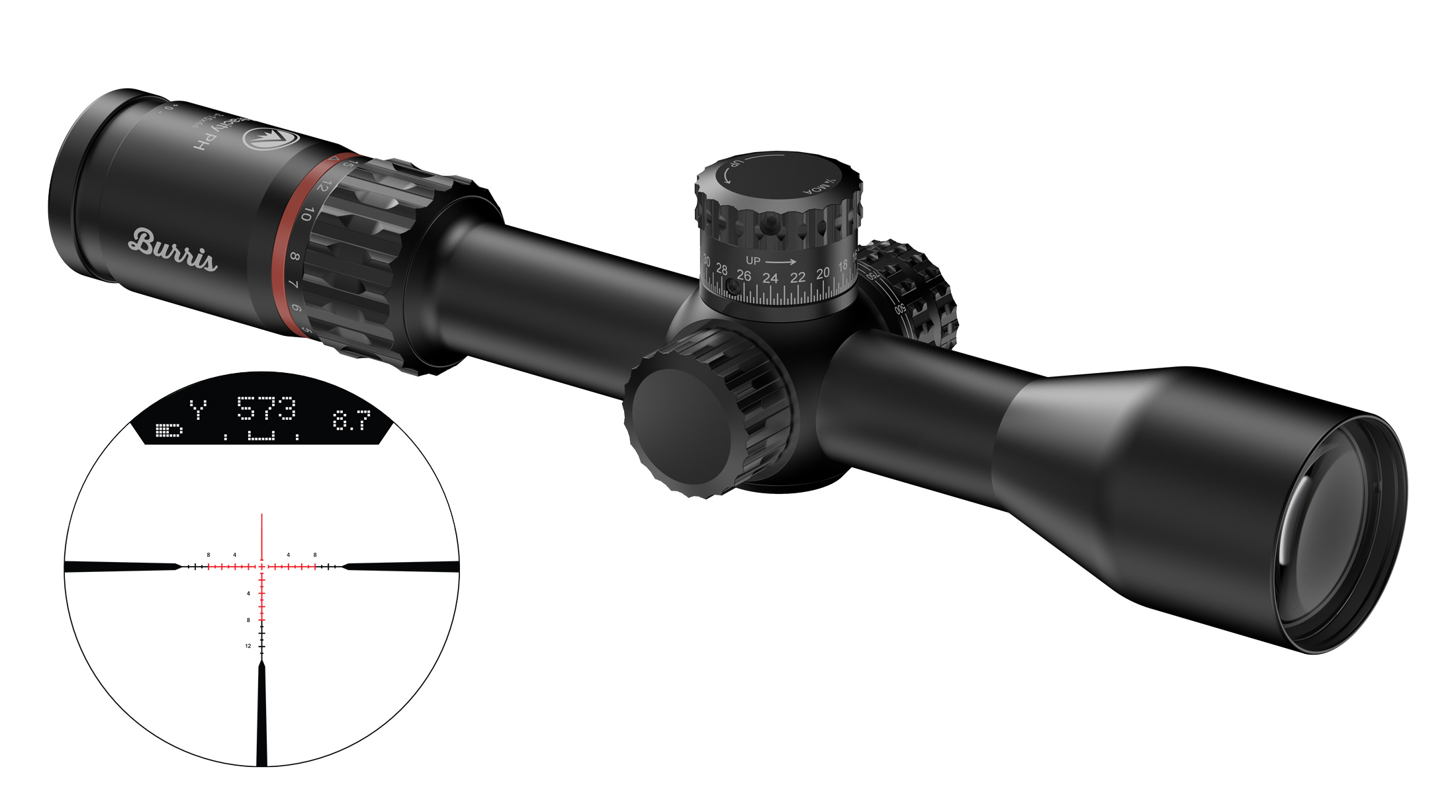 Burris Company Inc. Burris Veracity PH Rifle Scope 3-15x44 30mm FFP RC MOA Illum