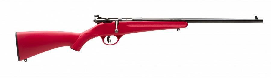 Savage Rascal Single Shot Rifle .22LR 1rd Capacity 16.125" Barrel Red Stock Savage Rascal Single Shot Rifle .22LR 1rd Capacity 16.125" Barrel Red Stock