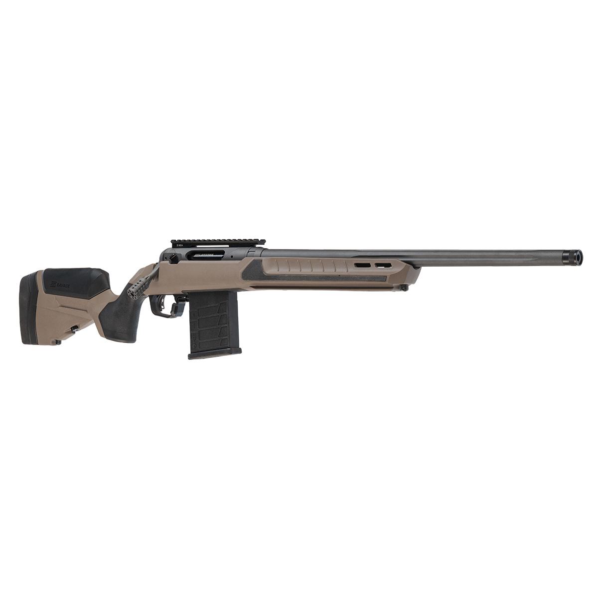 Savage 110 Core Tactical Rifle 6.5 Creedmoor 10rd Magazine 24" Threaded Fluted Barrels Coyote Tan Synthetic Savage 110 Core Tactical Rifle 6.5 Creedmoor 10rd Magazine 24" Threaded Fluted Barrels Coyote Tan Synthetic