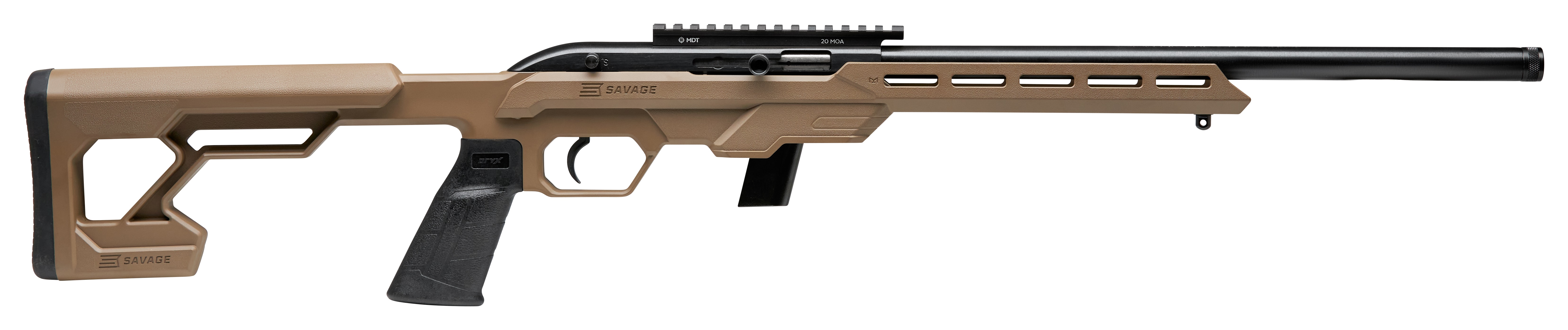 Savage Arms Savage 64 Precision Rifle 22LR 10rd Magazine 16.5" Threaded Barrel FDE