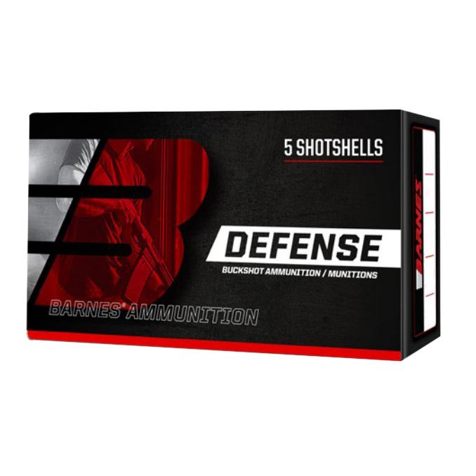 Barnes Bullets Barnes Defense Buckshot Shotshells 12ga 2-3/4" 9 plts 1325 fps #00 5/ct