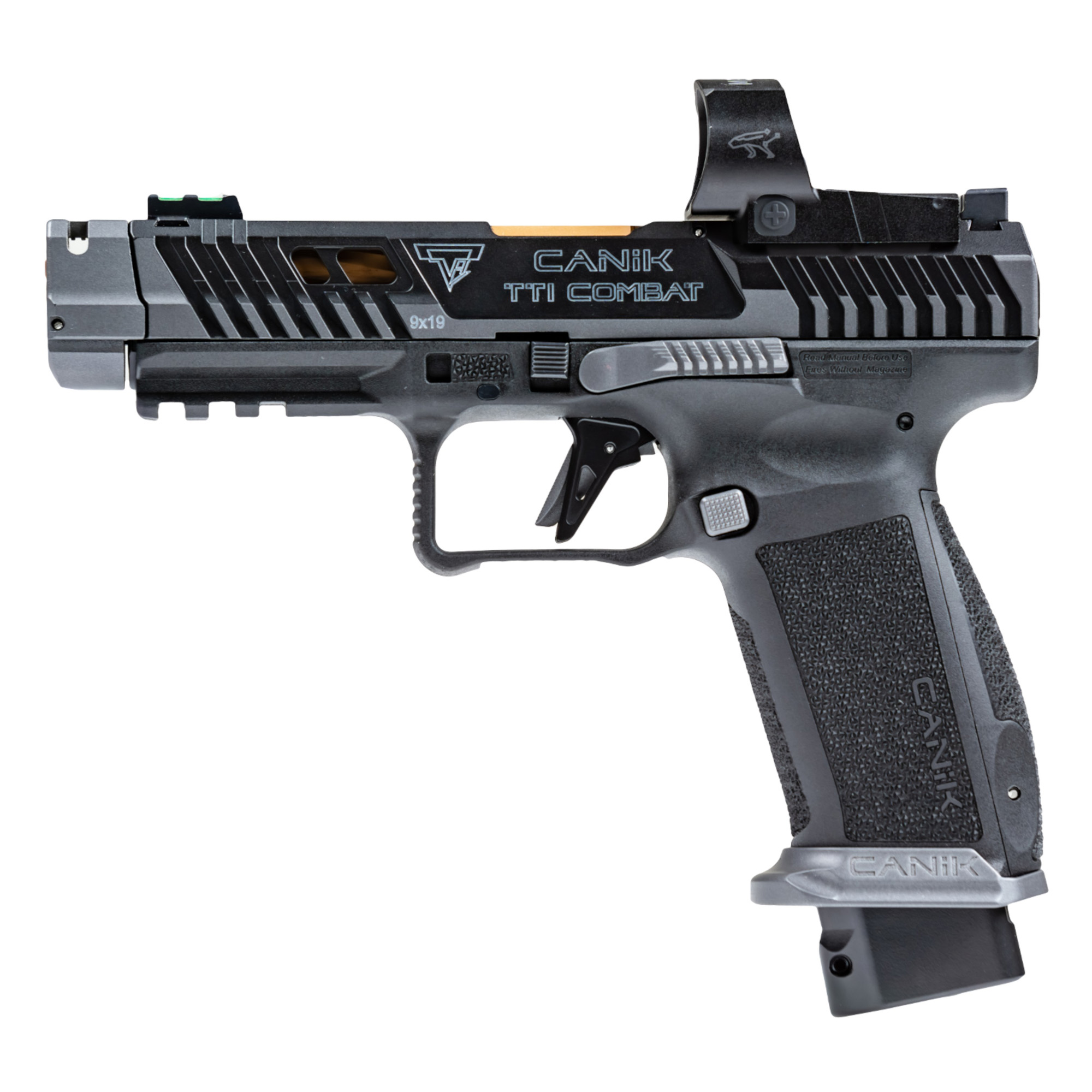 CANIK Tti Combat 9mm Smoke 21+1 Mo3 Semi-Auto Pistol