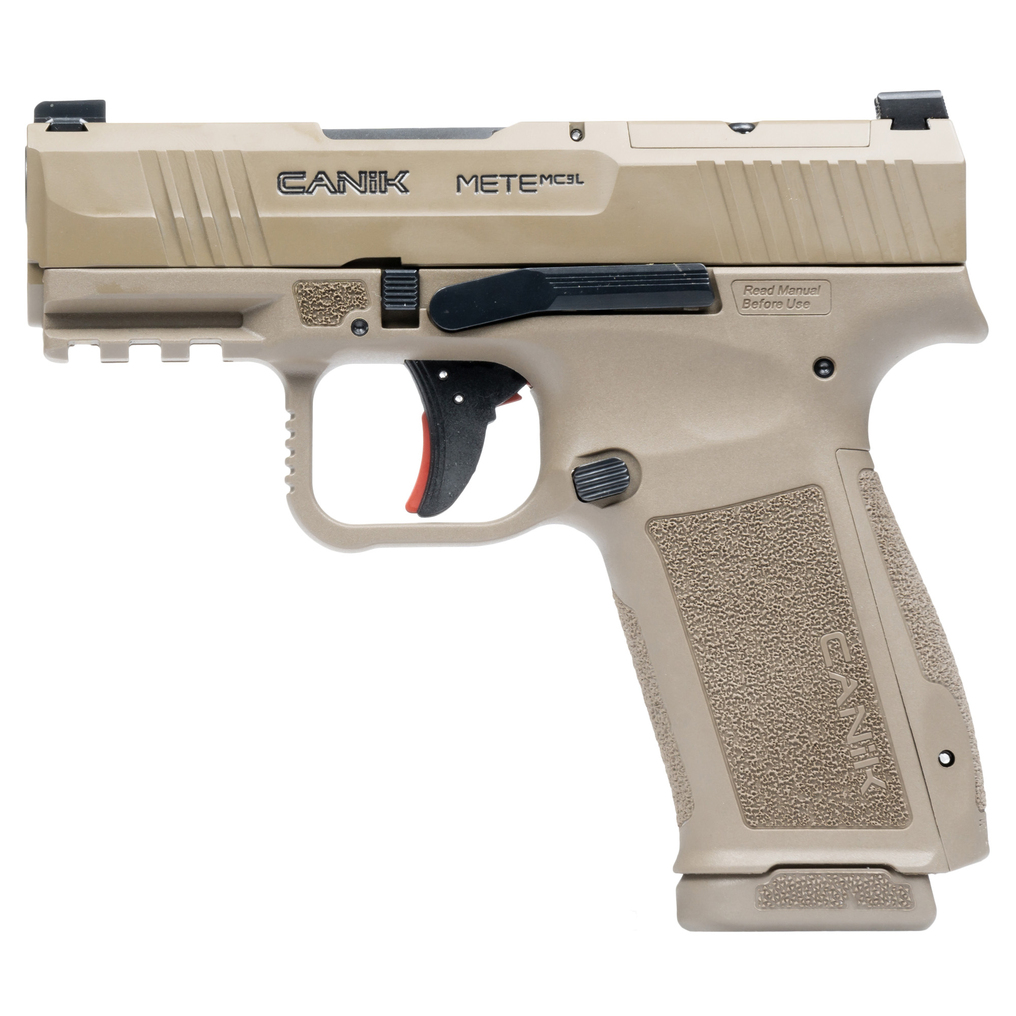 CANIK Mete MC9L Handgun 9mm Luger 17rd Magazines(2) 3.18" Barrel Optic Ready FDE