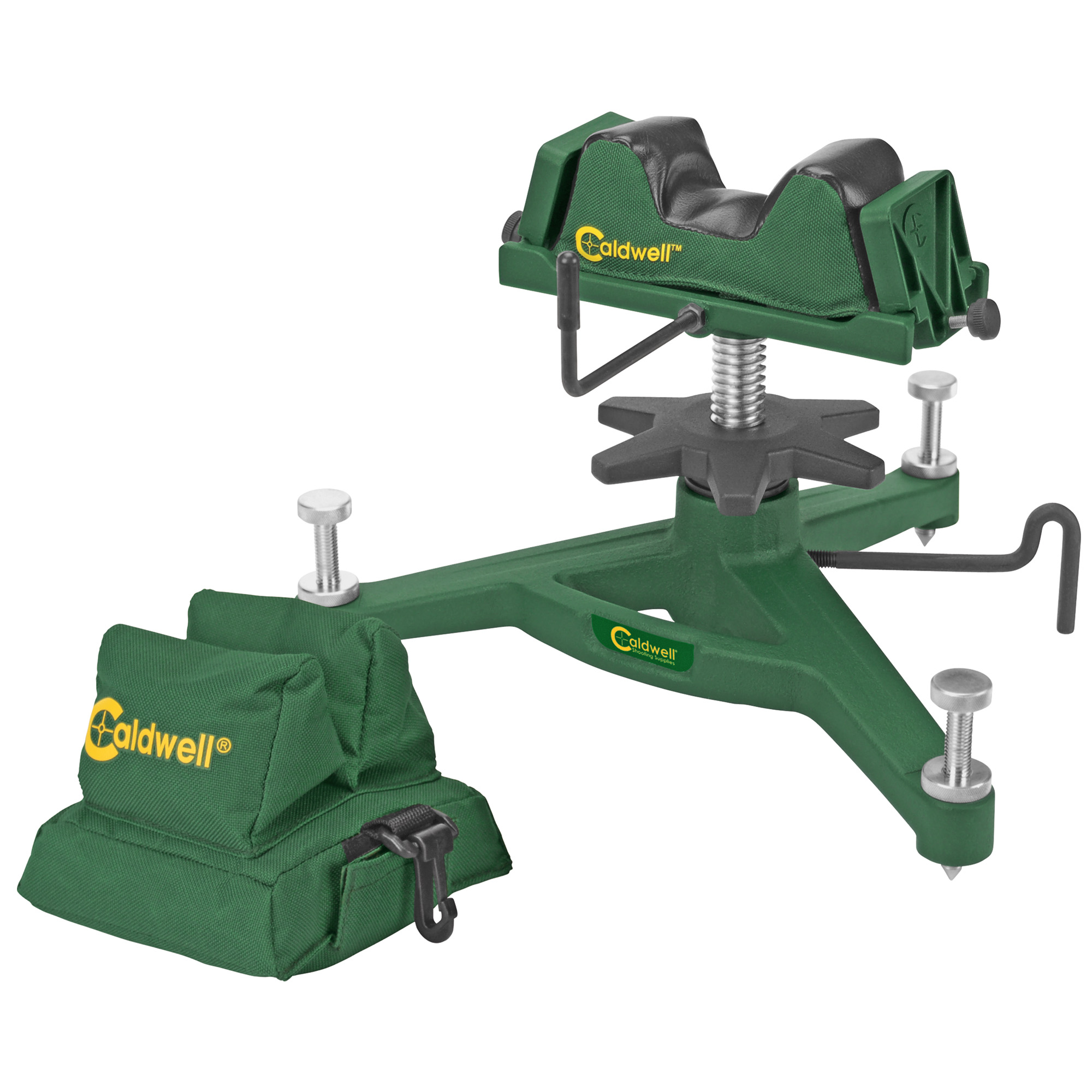 Battenfeld Caldwell The Rock Deluxe Front Rest with Rear Bag filled