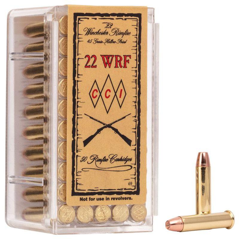 Cci Winchester Rimfire Ammunition .22 WRF 45 gr JHP 1300 fps 50/ct