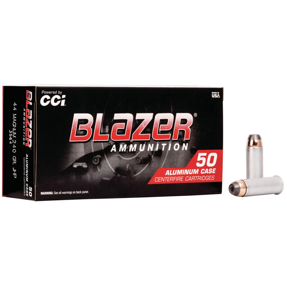 Cci Blazer Aluminum Handgun Ammunition .44 Magazine 240 gr JHP 1200 fps 50/ct