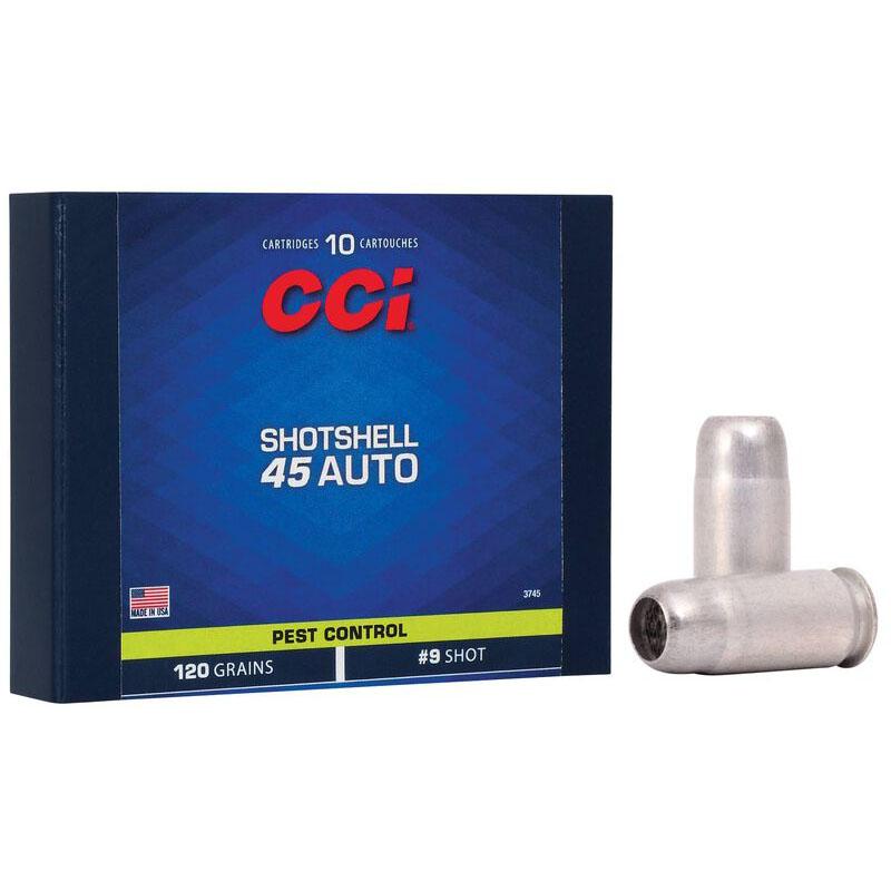 Cci Handgun Shotshells .45 ACP 140 gr #9 shot 1000 fps 10/ct