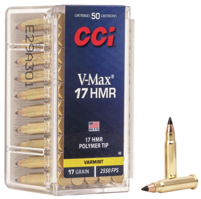 Cci Rimfire Ammunition .17 HMR 17 gr VMax 2550 fps 50/ct