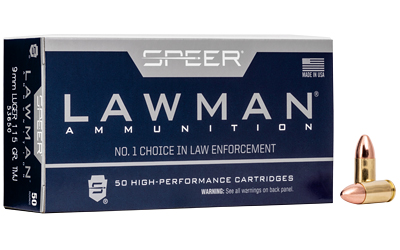 Cci Speer Lawman Handgun Ammunition 9mm Luger 115 gr TMJ-RN 115GR TMJ 50/ct
