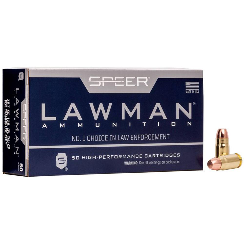 Cci Speer Lawman Cleanfire Handgun Ammunition .357 Sig 125gr TMJ 1350 fps 50/ct