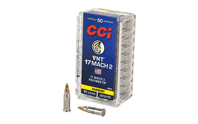 Cci Varmint Rimfire Ammunition .17 Mach 2 17 gr VNT 2010 fps 50/ct