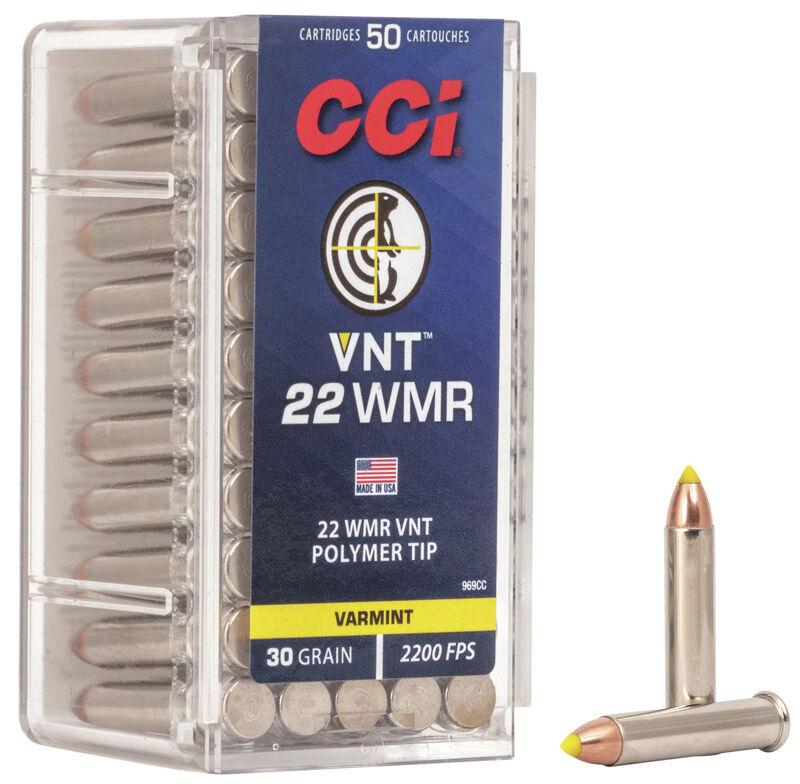 Cci Varmint Rimfire Ammunition .22 WMR 30 gr VNT 2200 fps 50/ct