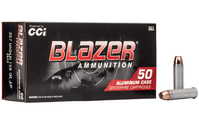 Blazer Ammunition CCI Blazer Aluminum Handgun Ammunition .357 Magazine 158 gr JHP 1150 fps 50/ct