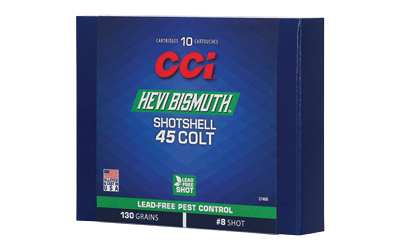CCI Ammunition CCI Hevi Bismuth Centerfire Shotshell 45 Colt 130gr #8 1050 fps 10/ct
