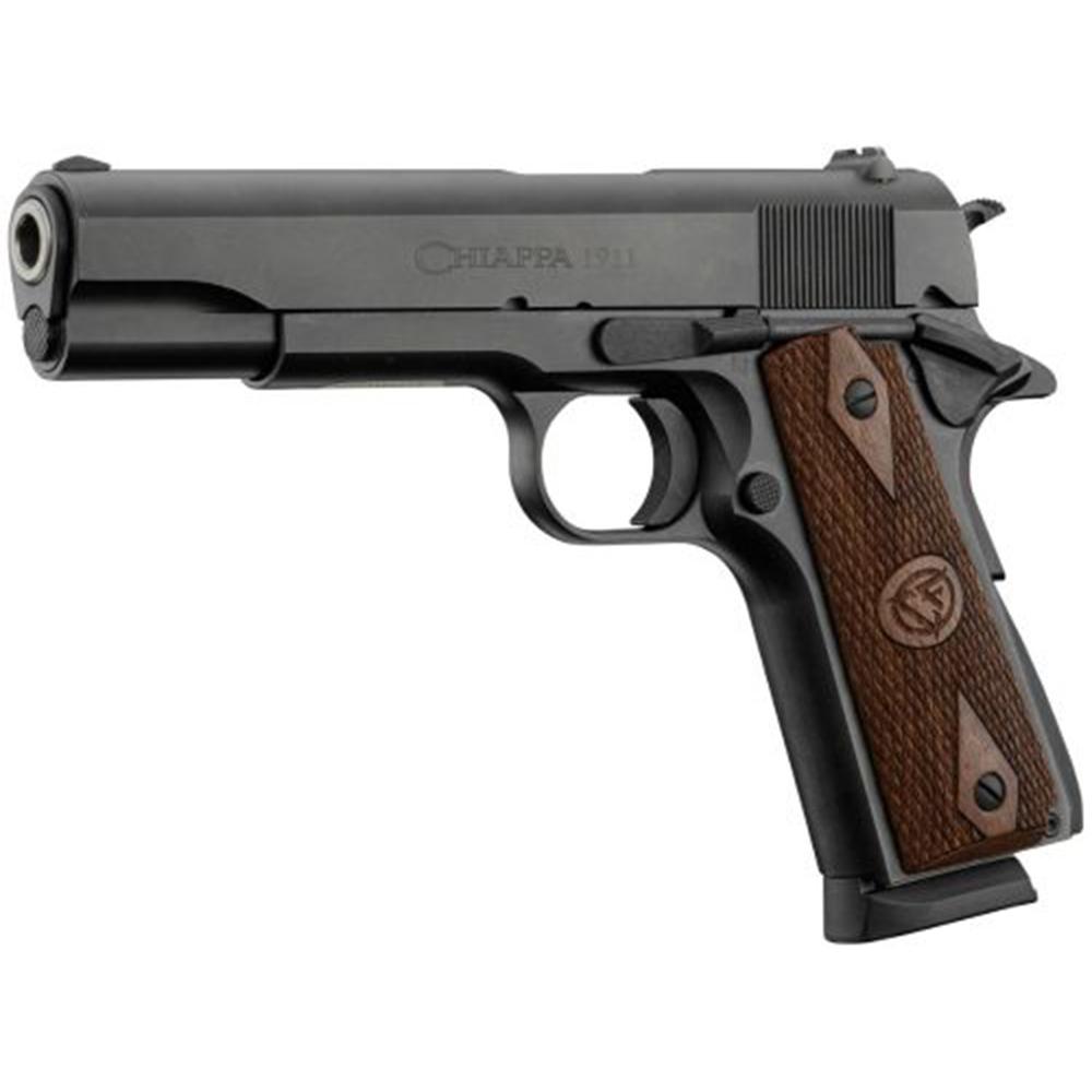 Chiappa Firearms USA Ltd Chiappa 1911 Field Handgun .45 ACP 8rd Magazine 5" Barrel Black with Walnut Grip