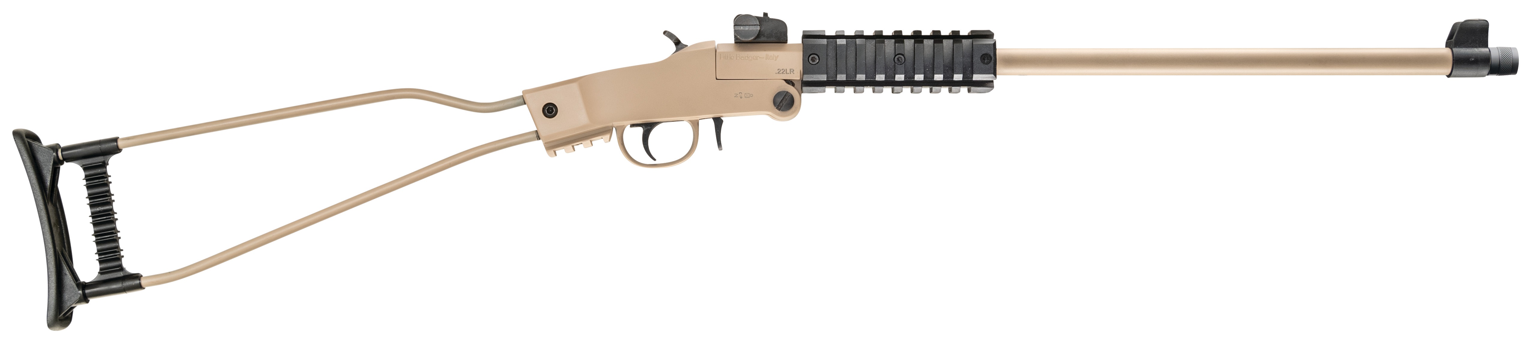 Chiappa Firearms USA Ltd Chiappa LITTLE BADGER RIFLE CERAKOTE Desert Sand 16.5in Barrel 1/2x28 Threaded
