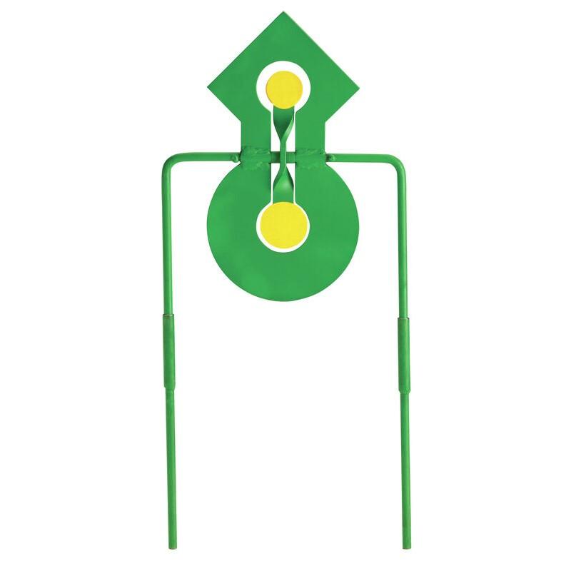 Champion .22 Double Reaction Metal Spinner Target Green Yellow