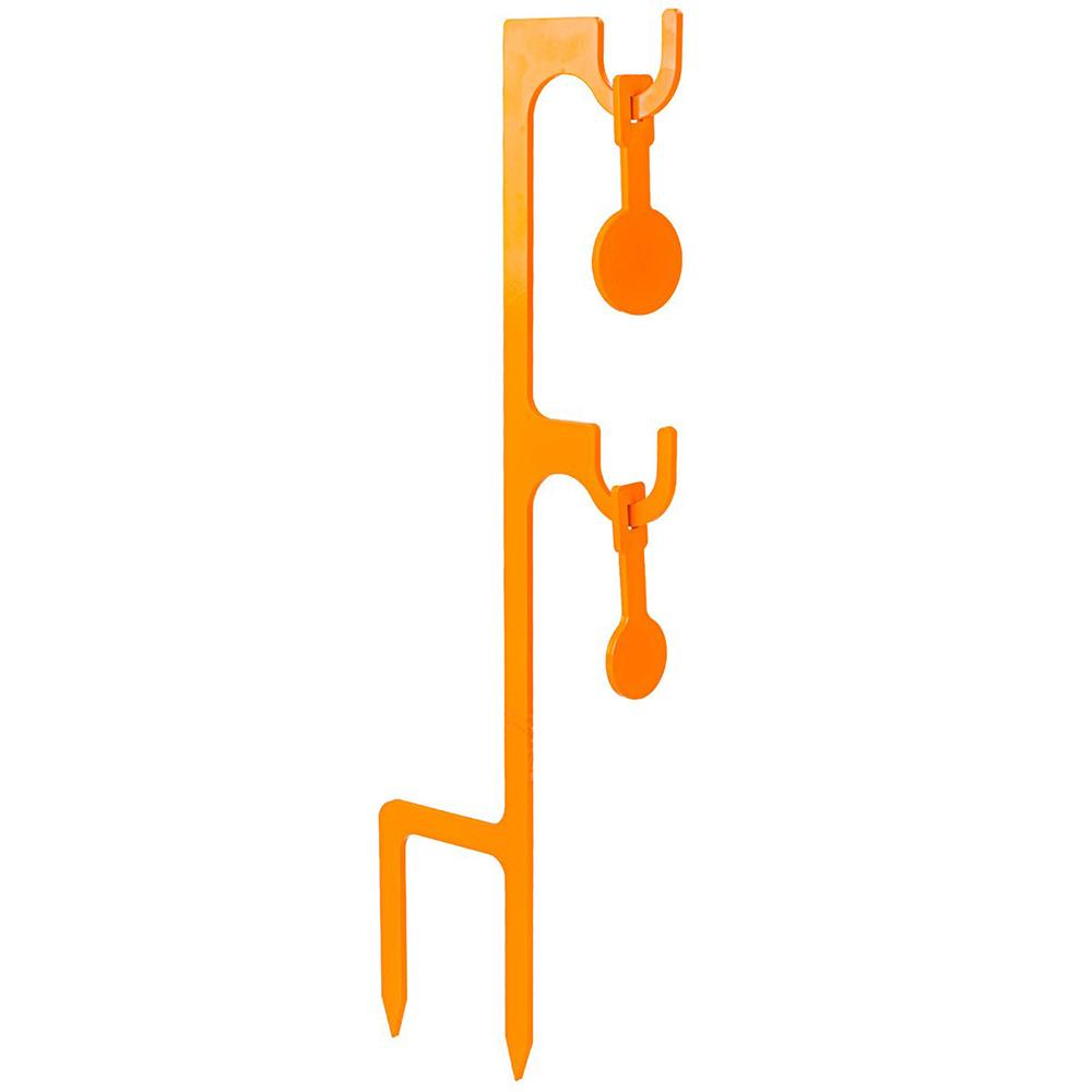 Champion Impact Steel Double Hanger Stake & Two Targets Rimfire Orange Box