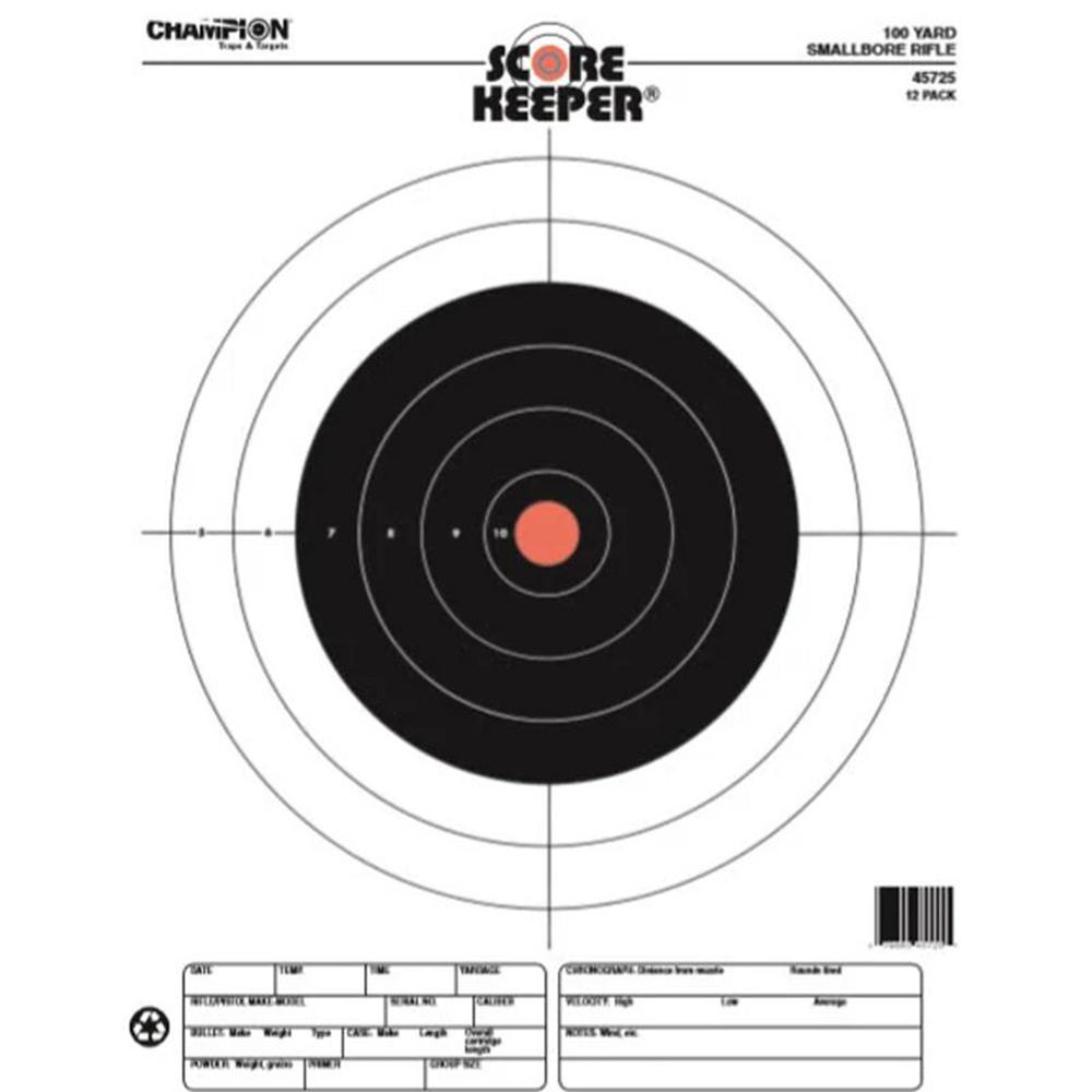 Champion Scorekeeper Targets Fluorescent Orange Bull 100 yd