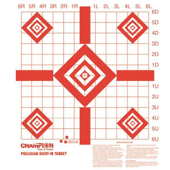 Champion Redfield Style Precision Sight-In Target 100 Count